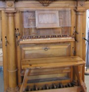 Le clavier et le devant de l'orgue de choeur (1695). Cliché personnel