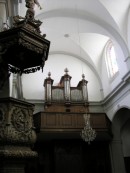 Vue de l'orgue Callinet probable de Vercel-Villedieu. Cliché personnel (2006)