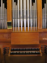 Console de l'orgue. Cliché personnel