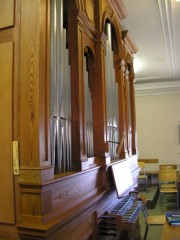 Enfilade de la façade de l'orgue. Cliché personnel
