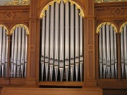 Buffet de l'orgue de Pleigne. Cliché personnel