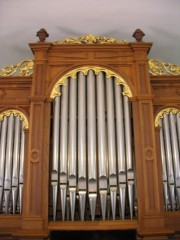 Vue centrée du buffet d'orgue. Cliché personnel