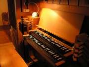 Console en fenêtre de l'orgue. Cliché personnel