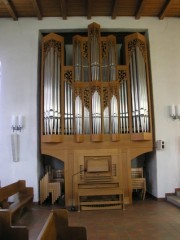 L'orgue R. Steiner du Temple de Porrentruy. Cliché personnel
