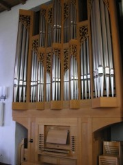 Autre vue de l'orgue du Temple à Porrentruy. Cliché personnel