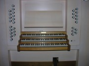 La console de l'orgue. Cliché personnel