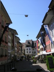 Rue du bourg ancien de Lenzburg. Cliché personnel