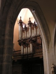 Le Grand Orgue depuis le collatéral nord. Cliché personnel