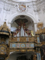 Orgue baroque de l'Evangile. Octogone de Muri. Cliché personnel