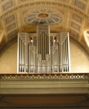 Orgue Kuhn de l'église paroissiale de Monthey. Cliché personnel (août 2006)