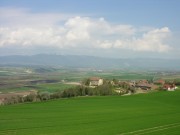 Vue de la plaine d'Orbe depuis le relais autoroutier de Bavois. Cliché personnel