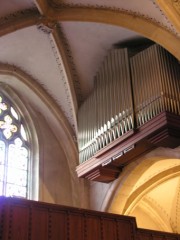 La partie nord du buffet de l'orgue Kuhn. Cliché personnel