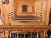 La console de l'orgue. Cliché personnel