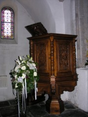 Vue de la chaire de l'église d'Aigle. Cliché personnel