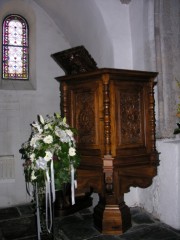 Vue de la chaire de l'église d'Aigle. Cliché personnel