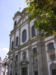 Façade de l'église des Jésuites. Cliché personnel