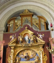 Détail de l'orgue de choeur Walpen. Cliché personnel