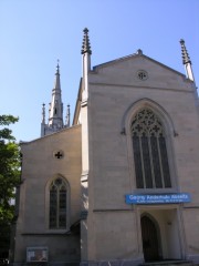 La Matthäuskirche de Lucerne, le soir. Cliché personnel (juillet 2007)