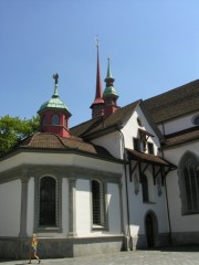 Eglise des Franciscains de Lucerne. Cliché personnel (31 juillet 2007)