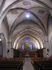 Vue intérieure du Temple de Nyon. Cliché personnel (juin 2006)