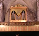 L'orgue de facture italienne, Franzetti (1861) de La Roche-sur-Foron. Cliché de M. R. Jardez, organiste