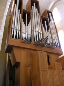 L'orgue Neidhart & Lhôte de l'église abbatiale de Romainmôtier. Cliché personnel (2006)