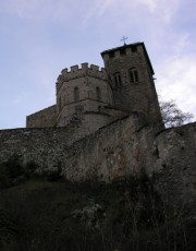 Vue du chevet de l'église de Valère. Cliché personnel (2006)