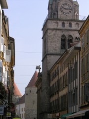 Le Temple d'Yverdon-les-Bains. Cliché personnel (tout début 2006)