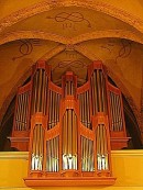 Orgue Kuhn du Temple de Villeneuve. Cliché personnel agrandissable (2006)