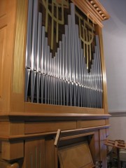 Le Cerneux-Péquignot: façade de l'orgue. Cliché personnel