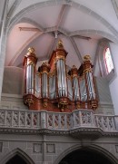 Grand Orgue Scherrer/Kuhn du Temple St-Martin à Vevey. Cliché personnel (en 2009)