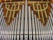Le Cerneux-Péquignot: la façade de l'orgue. Cliché personnel