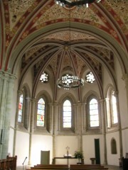 Vue du choeur du Temple de Lutry. Cliché personnel