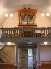 Le Cerneux-Péquignot: orgue et tribune. Cliché personnel