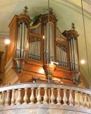 Orgue Lanoir (1861) de l'église de Goumois (Département du Doubs). Cliché personnel (août 2007)