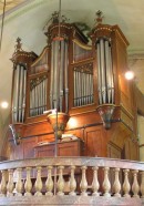 Orgue Ursanne Lanoir (1861) de l'église de Goumois. Cliché personnel (août 2007)