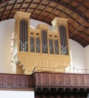 Orgue du facteur suisse Felsberg, Temple de Villamont, Lausanne (1996). Cliché personnel (août 2007)