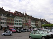 La ville ancienne d'Aarberg, bien animée. Cliché personnel