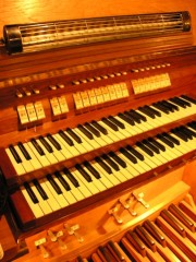 Console de l'orgue. Cliché personnel