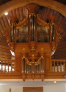 Temple de Couvet, l'orgue flamand Decourcelle. Cliché personnel agrandissable