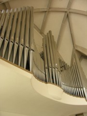 La façade du Grand Orgue en tribune. Cliché personnel