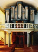 Orgue Mingot de l'église de La Tour-de-Peilz (1991). Cliché aimablement fourni par Monsieur Mingot