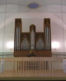 Orgue Cäcilia / Kuhn (1974) de l'église de Vollèges. Cliché personnel (août 2007)