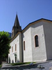 Eglise paroissiale de Vollèges (Valais). Cliché personnel (août 2007)