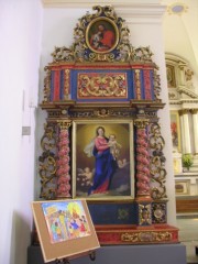 Magnifique autel de la Vierge (au nord) de style baroque parfait. Cliché personnel