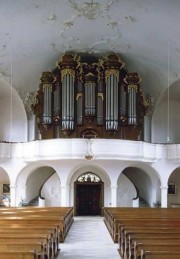 Grand Orgue Kuhn actuel de l'église de Degersheim. Crédit: www.orgelbau.ch/