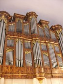 Façade du Grand Orgue Kuhn de l'église catholique de Reiden (1926). Cliché personnel (sept. 2007)