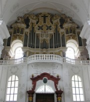Un dernier coup d'oeil à l'orgue baroque Bossard en sortant. Cliché personnel