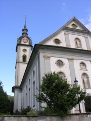 Eglise paroissiale catholique (Pfarrkirche) de Dagmersellen. Cliché personnel (sept. 2007)