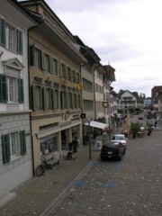 La rue qui descend depuis la Stadtkirche. Cliché personnel